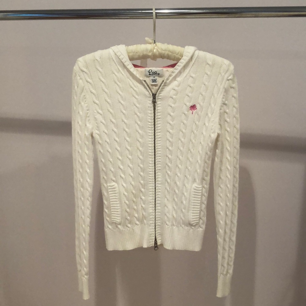 White Lilly Pulitzer cardigan